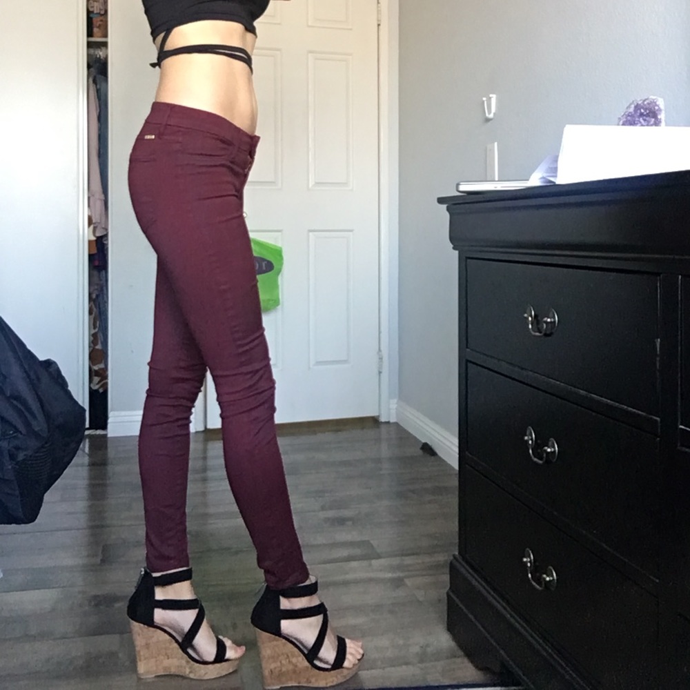 Size 25 dark red Marciano jeans